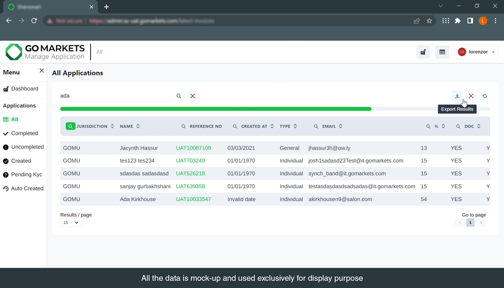 GoMarkets CS Tool